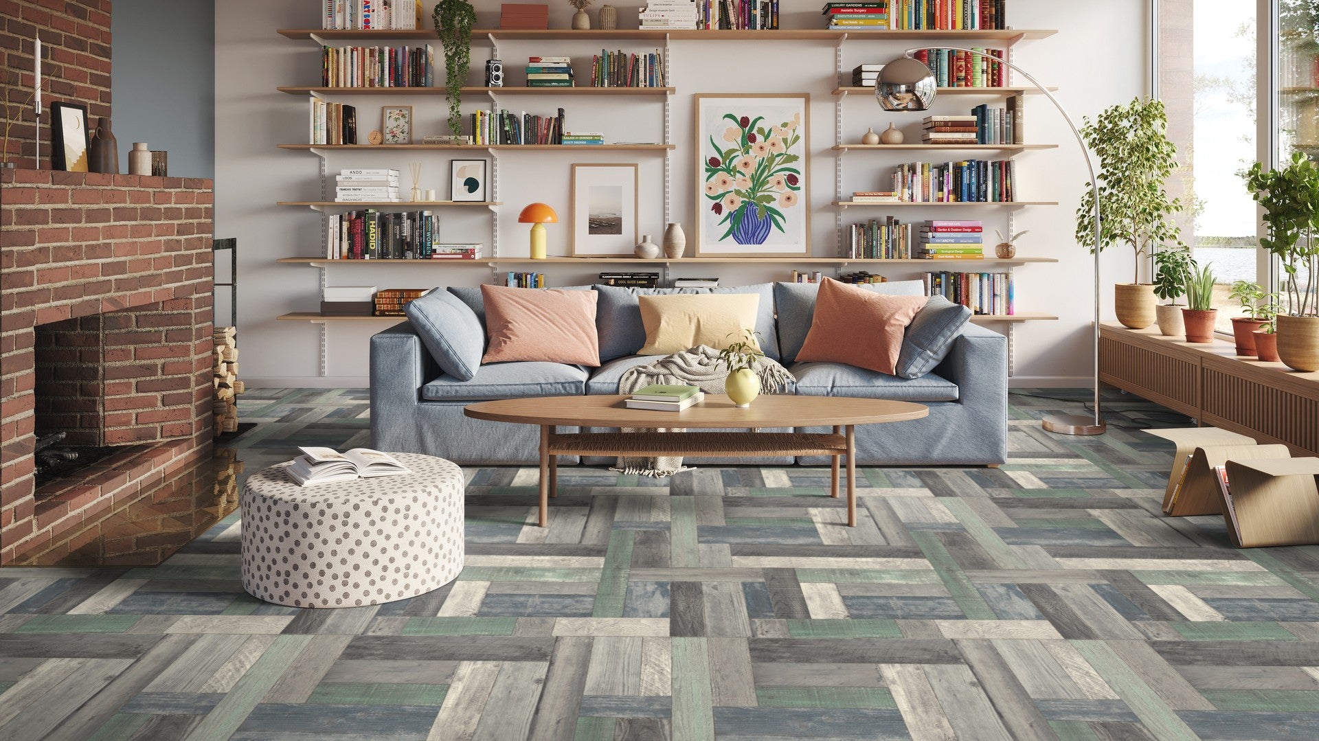 VINYL FLOORING - ICONIK 260 - Trend Pine BLUE-GREEN - TVF - 240006328