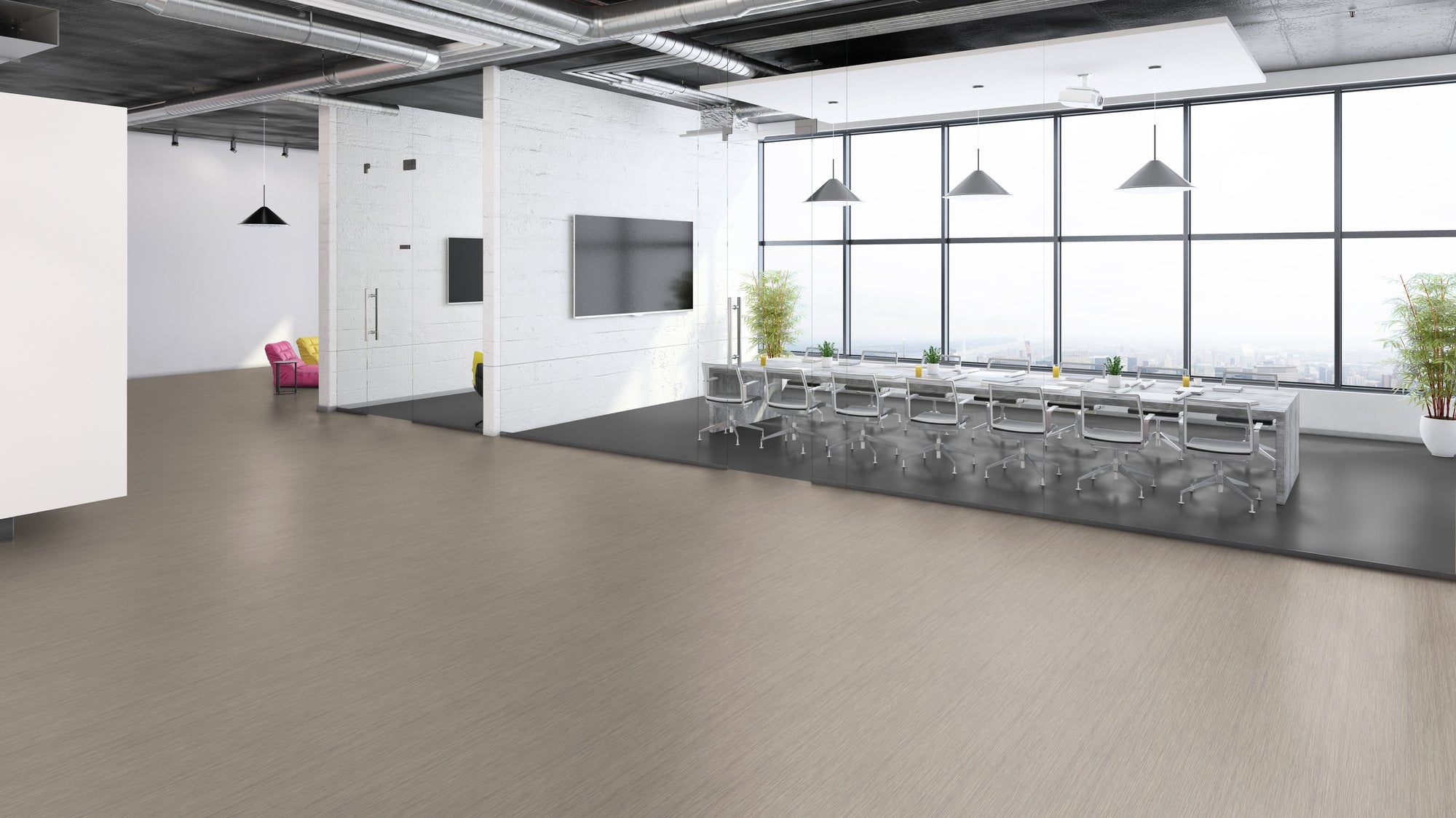 VINYL FLOORING - ICONIK 300 - Fiber Wood GREGE - TVF 6578088