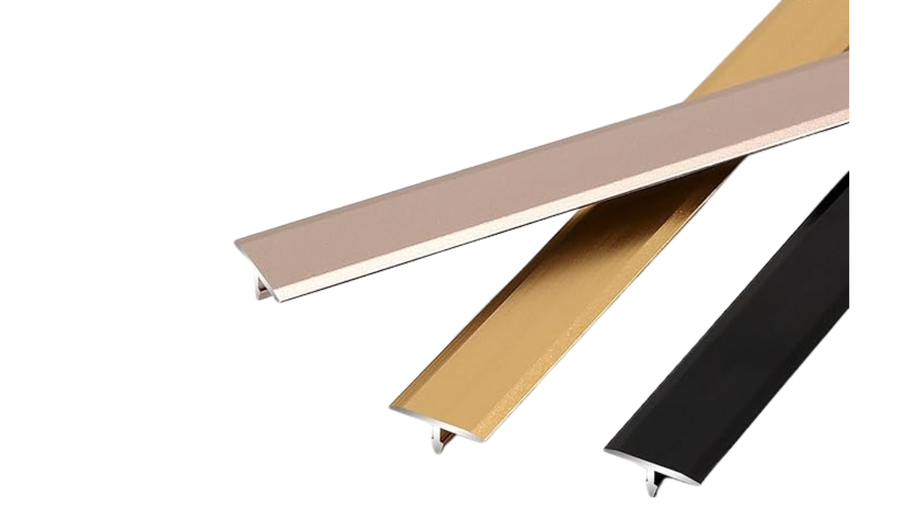Aluminum Alloy T molding : Gold & Black