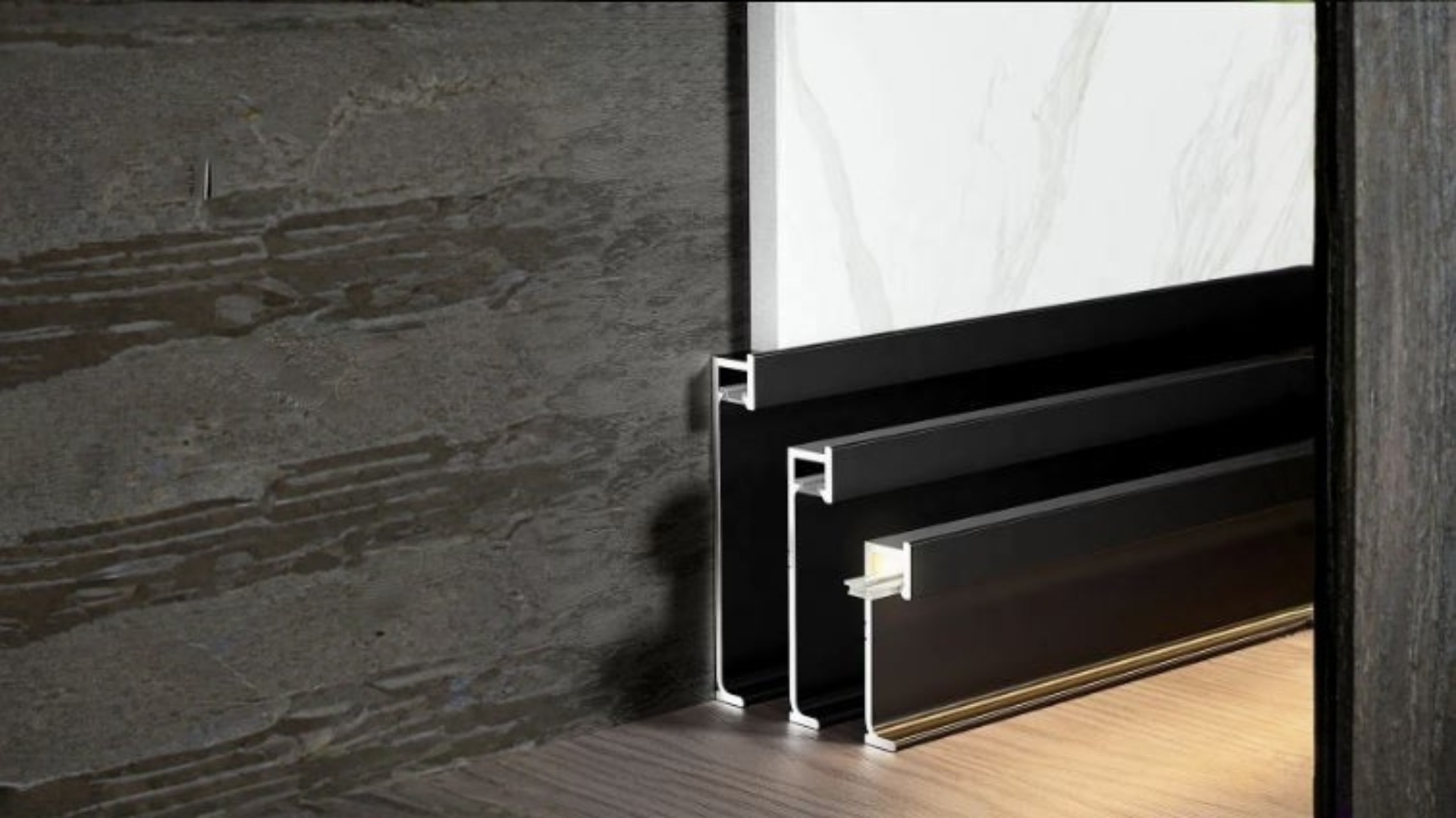 Aluminum Alloy Skirting : Gold & Black