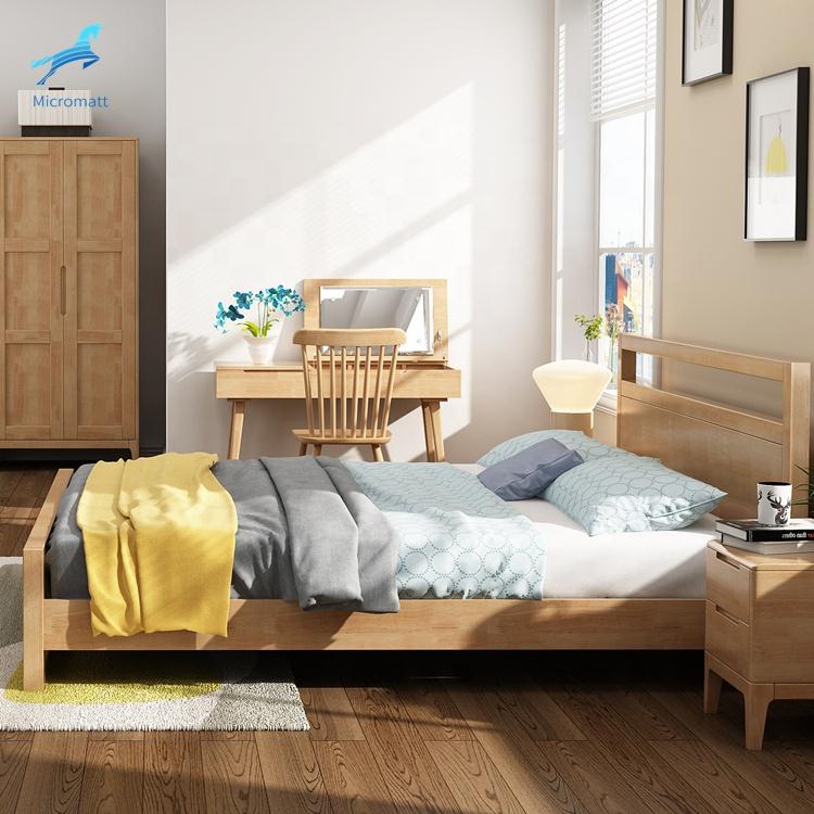 Spectra Japanese Style Solid Wood Bed:  Spbd32 - Queen Size Bed