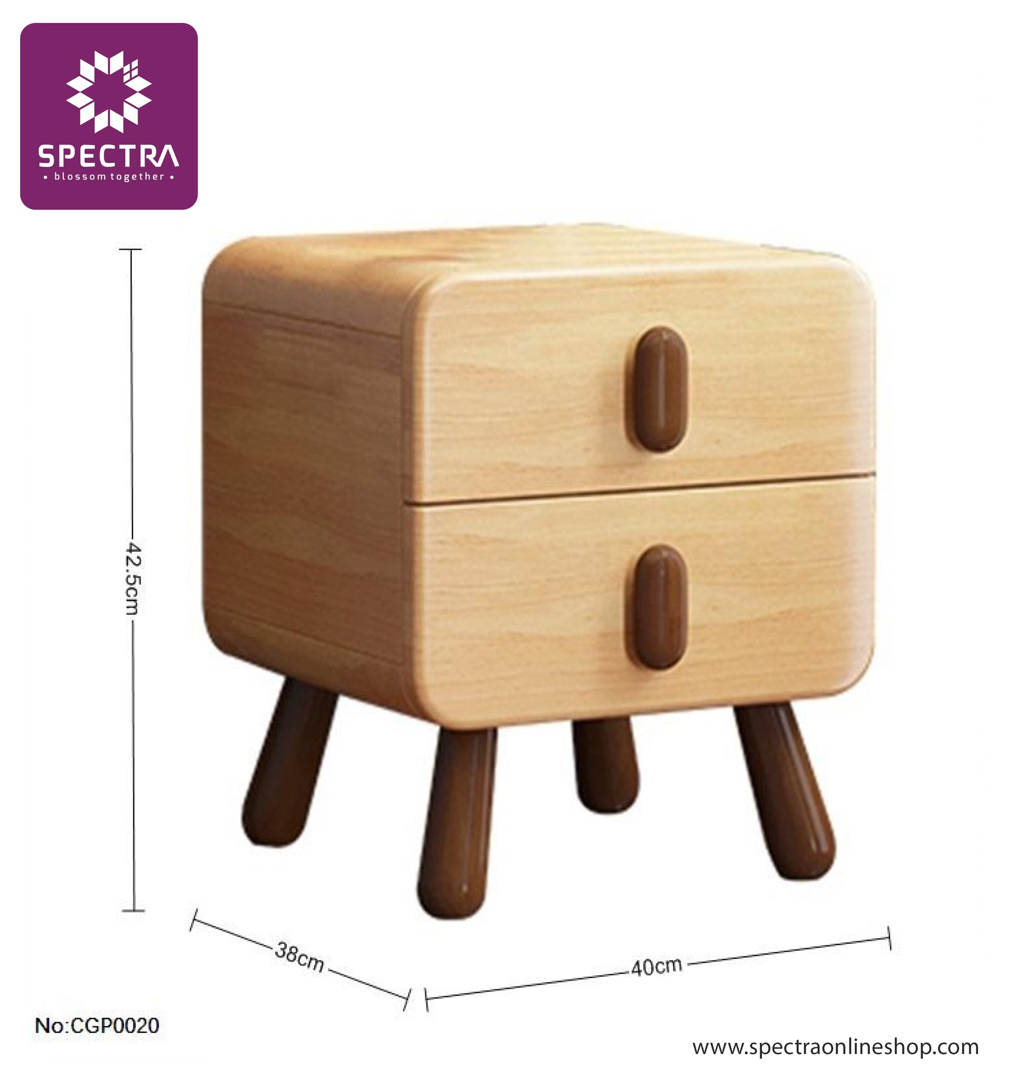 Spectra Bed-Side Table 103 Bedroom