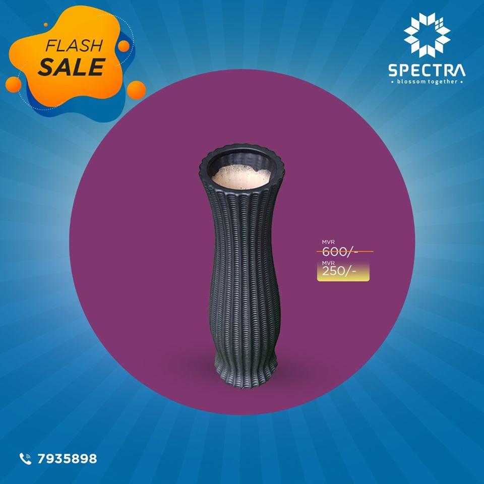 Spectra Black Ceramic Vase - Spva2020072005 Vase