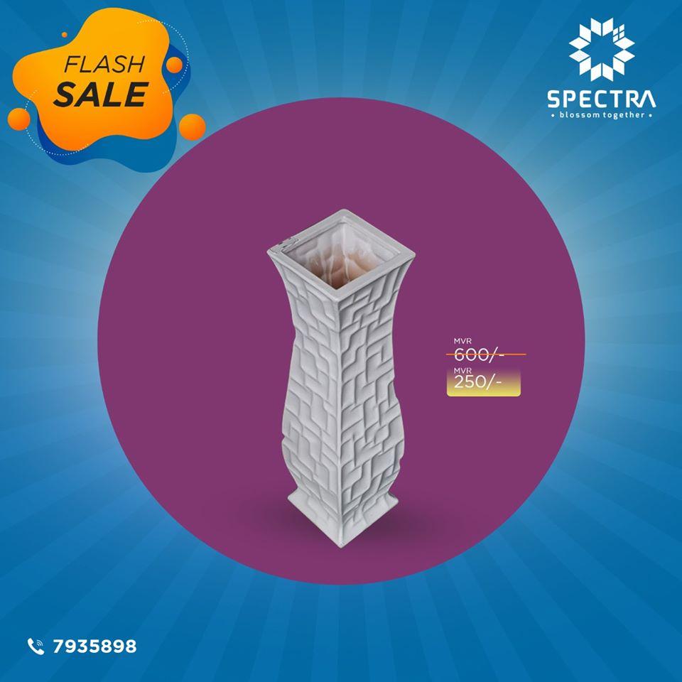 Spectra White Ceramic Vase - Spva2020072007 Vase