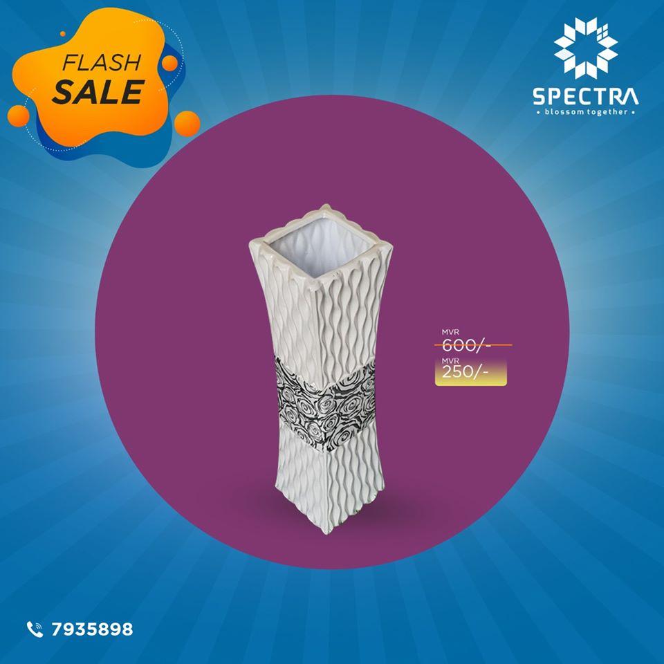 Spectra White Ceramic Vase - Spva2020072006 Vase