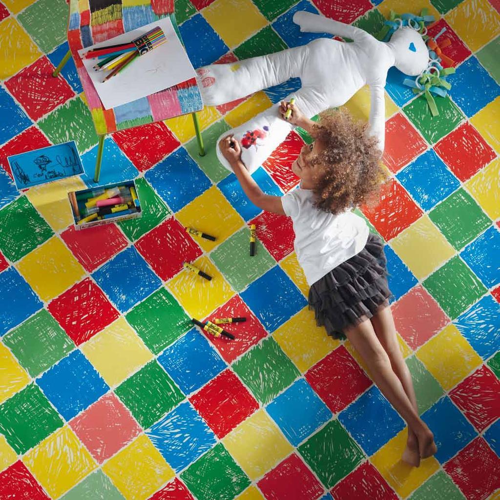 Vinyl Flooring Iconik 300 - Gribouille Multicolour Tvf5193 205 Vinyl Flooring