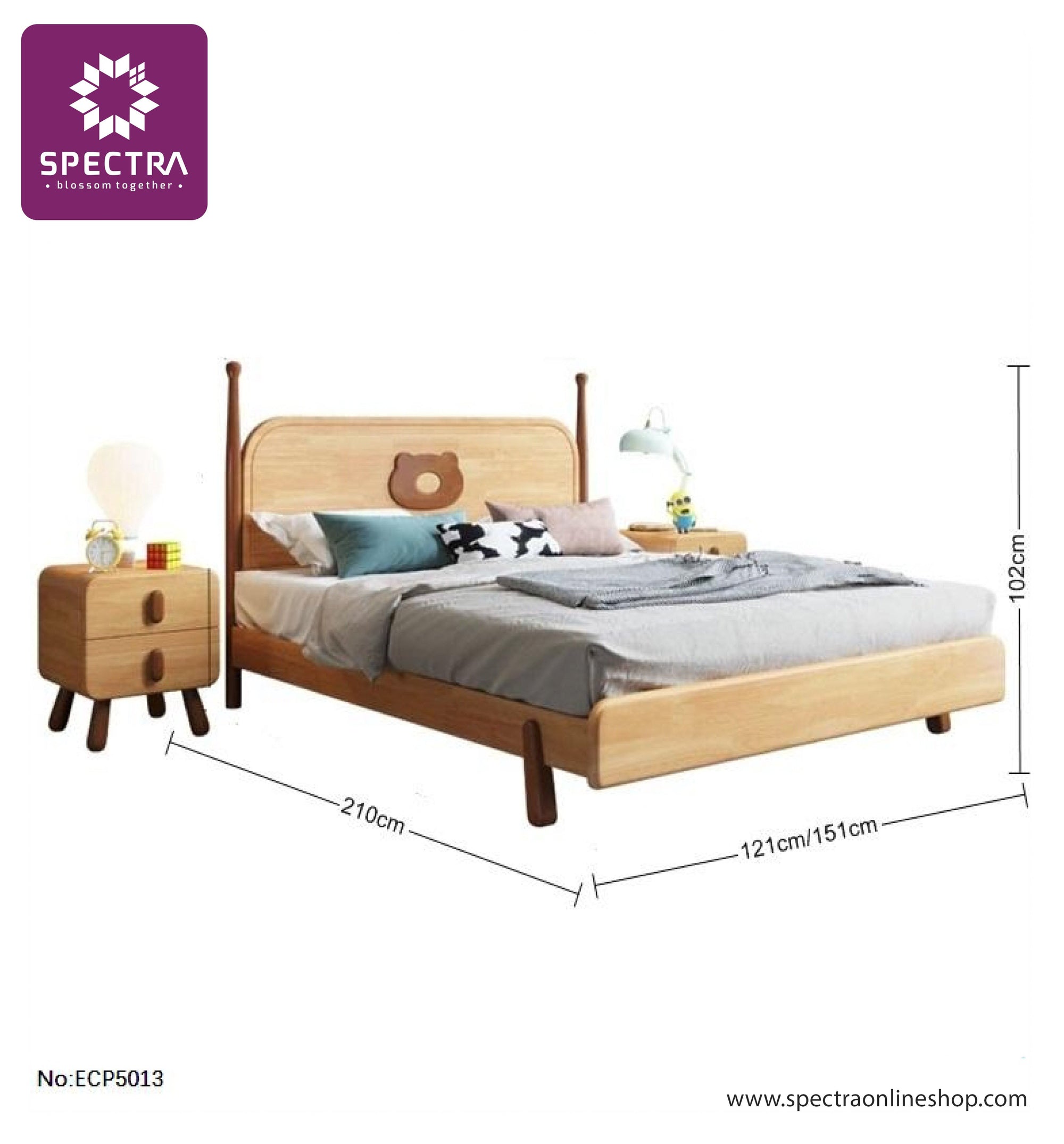 Spectra Wooden Bed Frame 1024 Bedroom