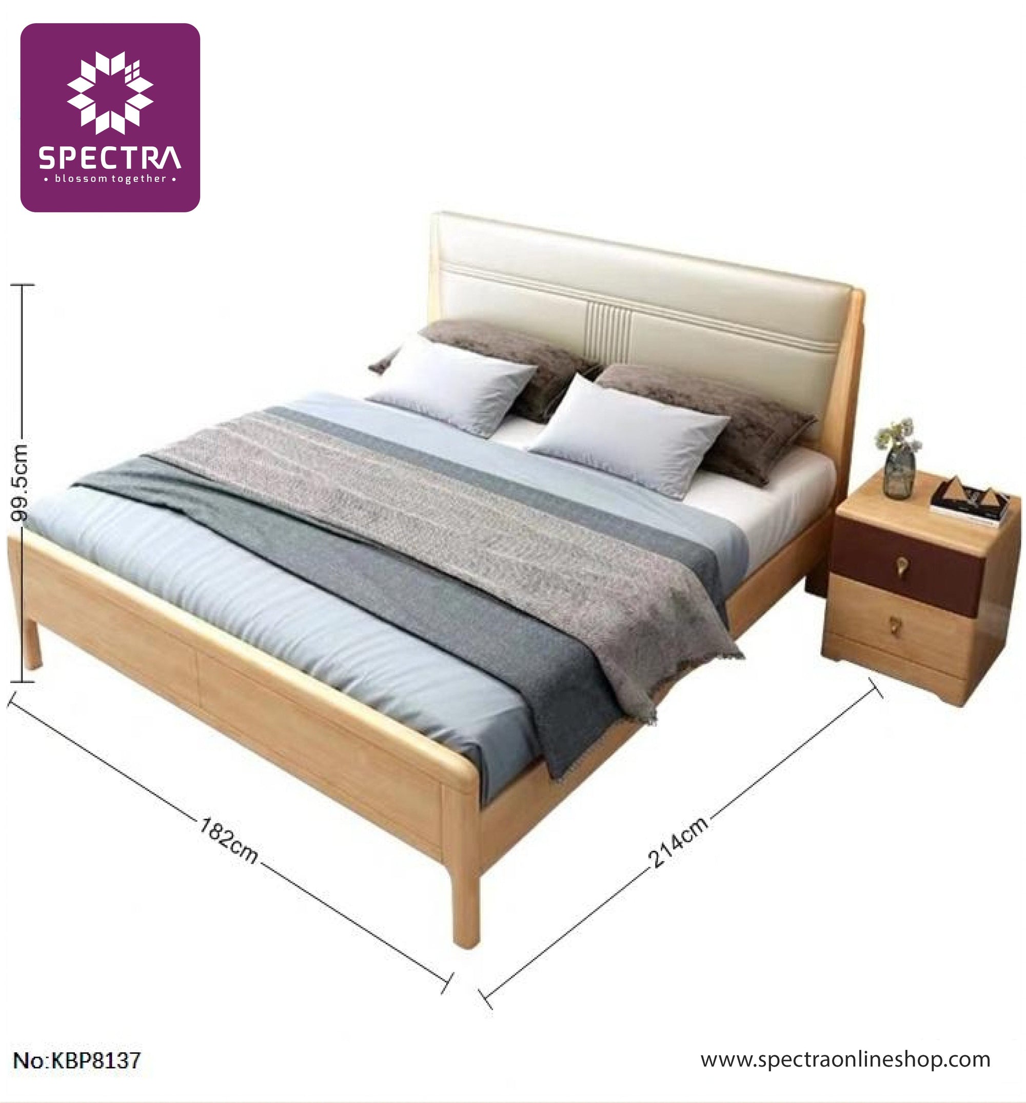 Spectra Wooden Bed Frame 20022 Bedroom