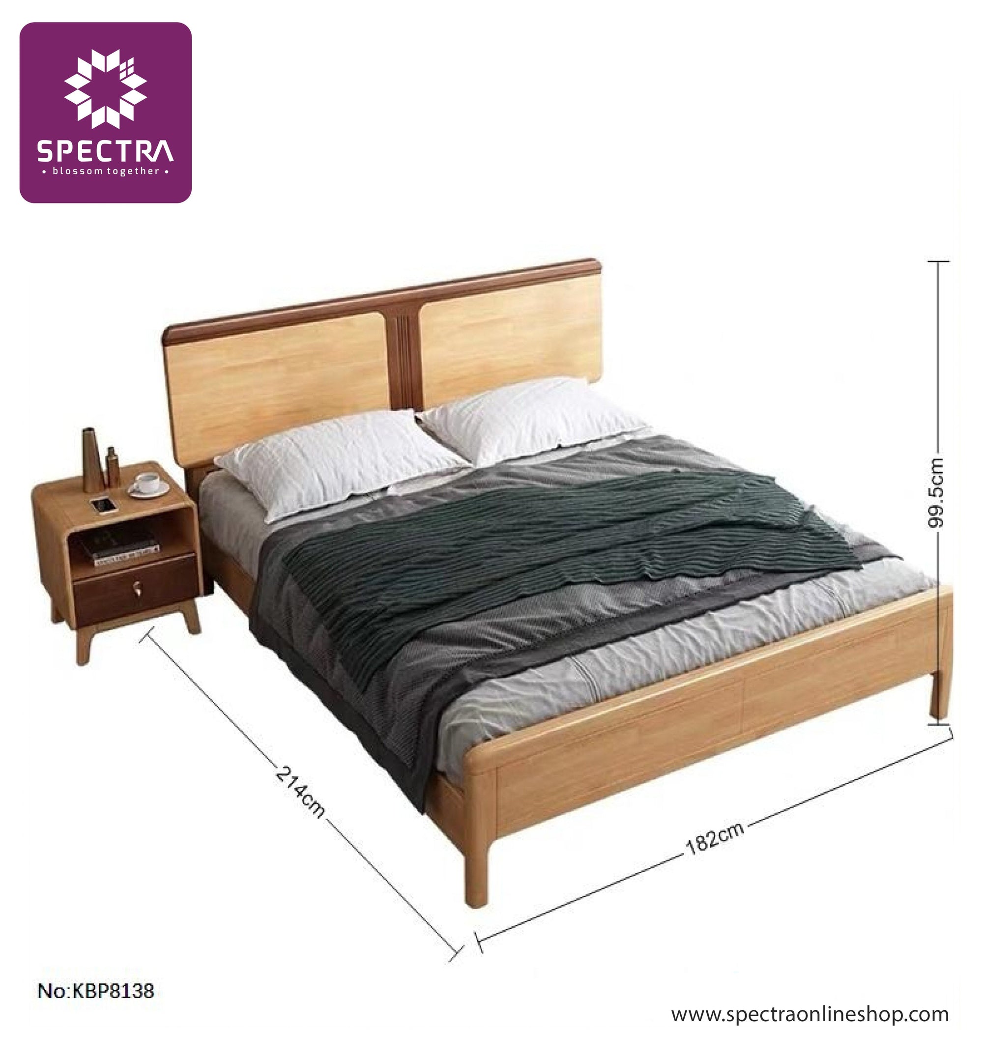 Spectra Wooden Bed Frame 30022 Bedroom