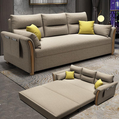 Sofa Bed Sitting Room Nordic Folding Sofa Dual-Purpose Small Family Down Telescopic Contracted