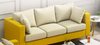 Three Person Multifunctional Nordic Sofa Yellow / China Seat Sofa