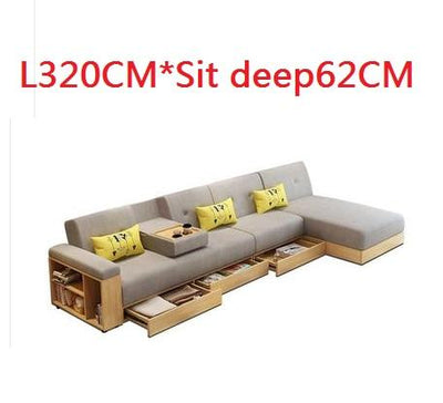 Fabrickarois L-Shaped Sofa Upgraded Version 2 / China Set Sofa