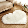 Sheep Skin Heart Rug Sprg704 30X40Cm Long Velvet / China White Area Rugs