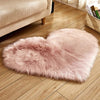 Sheep Skin Heart Rug Sprg704 30X40Cm Long Velvet / China Pink Area Rugs