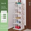 Vertical Shoe Rack Dustproof Cabinet Easy Assembly Organizer Shelf Space-Saving Conner Closet Holder