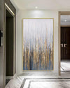 Wall Art:  Vertical Canvas Painting Spwa1561 90X180Cm / White Paintings