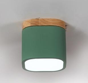 Modern Cube Nordic Style Led Lights Splt012 Single Green Lights