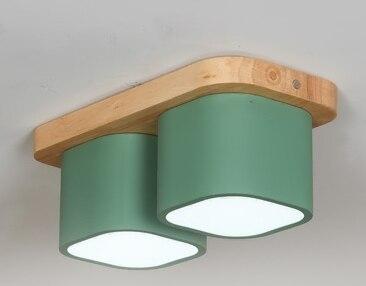 Modern Cube Nordic Style Led Lights Splt012 Double Green Lights