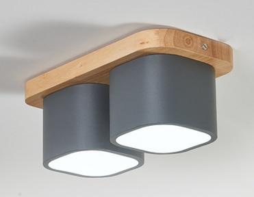 Modern Cube Nordic Style Led Lights Splt012 Double Blue Lights