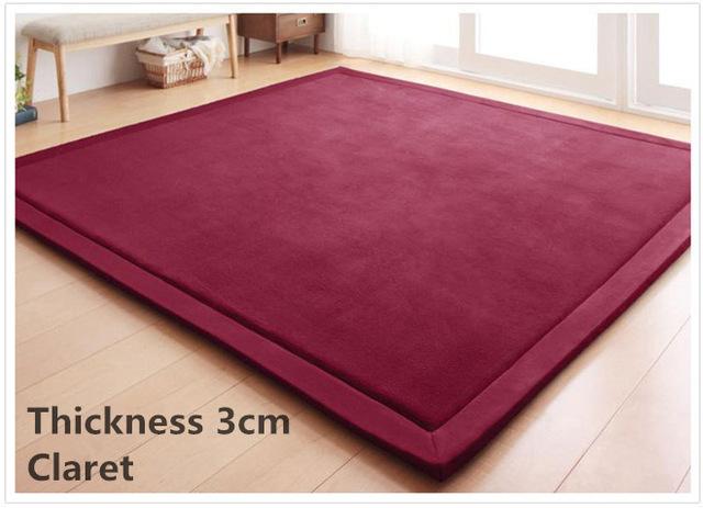 3Cm Flee Velvet Rug Claret / 100Cmx200Cm Area Rugs