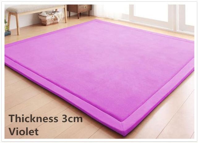3Cm Flee Velvet Rug Violet / 100Cmx200Cm Area Rugs