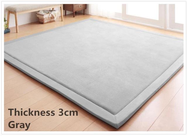 3Cm Flee Velvet Rug Gray / 100Cmx200Cm Area Rugs