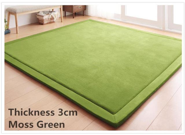 3Cm Flee Velvet Rug Moss Green / 100Cmx200Cm Area Rugs